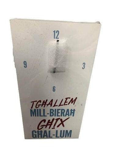 Picture of CLOCK- TGHALLEM MILL-BIERAH-RED BLUE